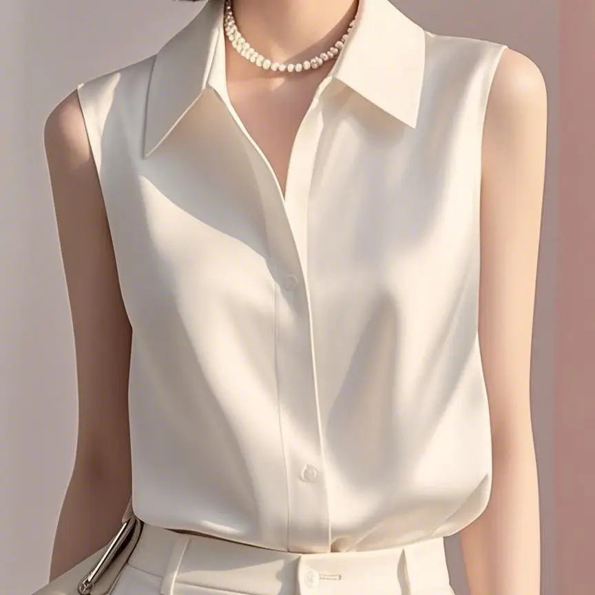 Alva Satin Summer Blouse