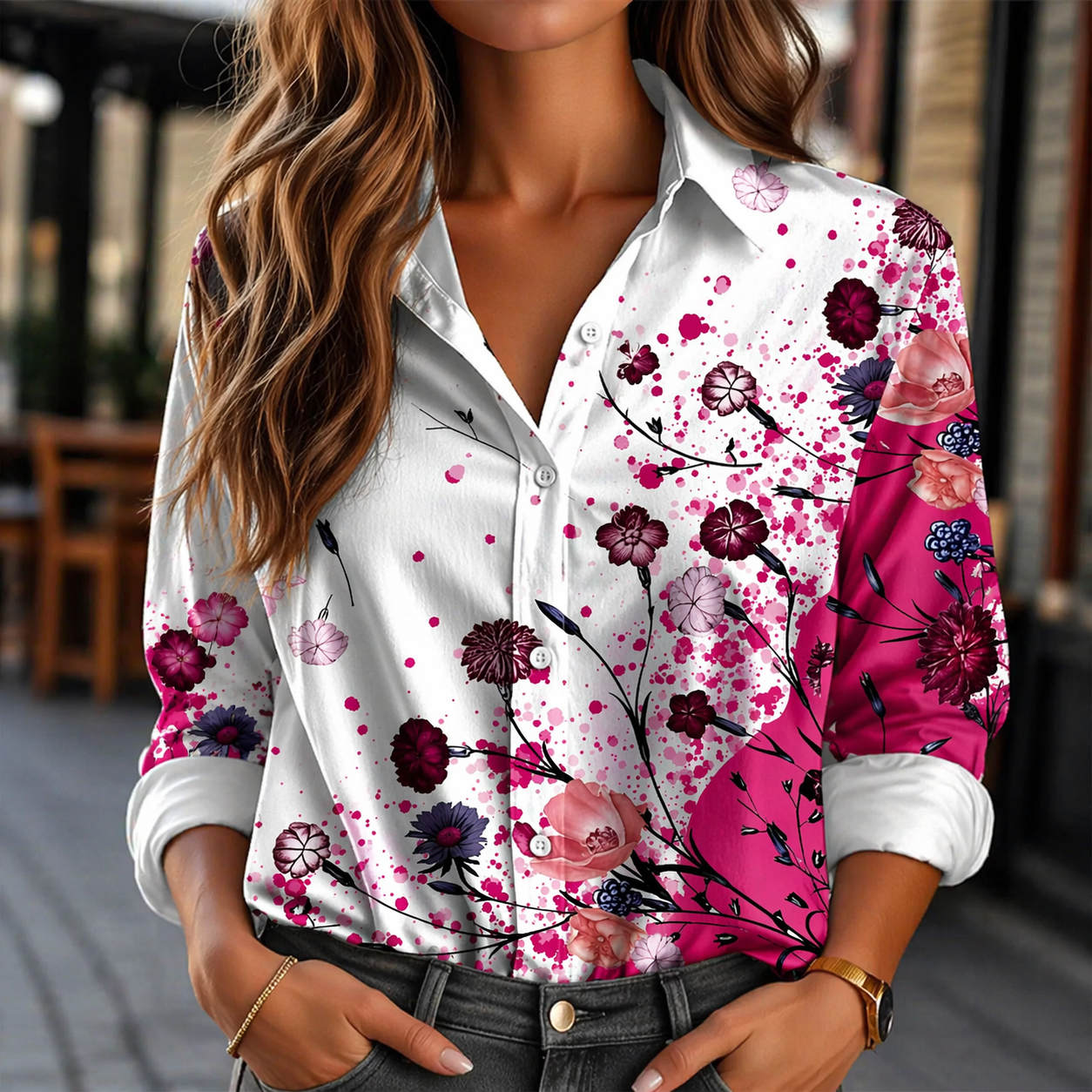 Solenne Floral Shirt